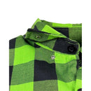 The "Incredible H" Green & Black Flannel (Hidden Snap Collars)