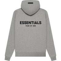 Fear of God Essentials Hoodie Dark Oatmeal Streetwear Graphic Casual Relaxed Cozy Relaxed Man Top Modern Autumn Basic Comfort Sweatshirt Long Sleeve Menswear Oversized Stylish Pullover
