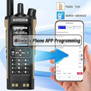 1/2PCS BAOFENG UV32 GPS Ham Radio Walkie Talkie 10W APP Programming Wireless Copy Frequency Rechargeable uv32 Multi Band 2500mAh UV-32 uv-32 Type-C AM FM NOAA Radio