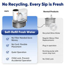 Smart Self-Refill Pet Water Fountain, Stainless Steel Bowl, 2025 New Arrival,Automatic Pet Water Dispenser, Pet Feeding Supplies For Small Dogs&Cats, Kitten Drinking Fountain, Dog&Cat Accessories, Cat Stuff, Cozyvibes Petlife.