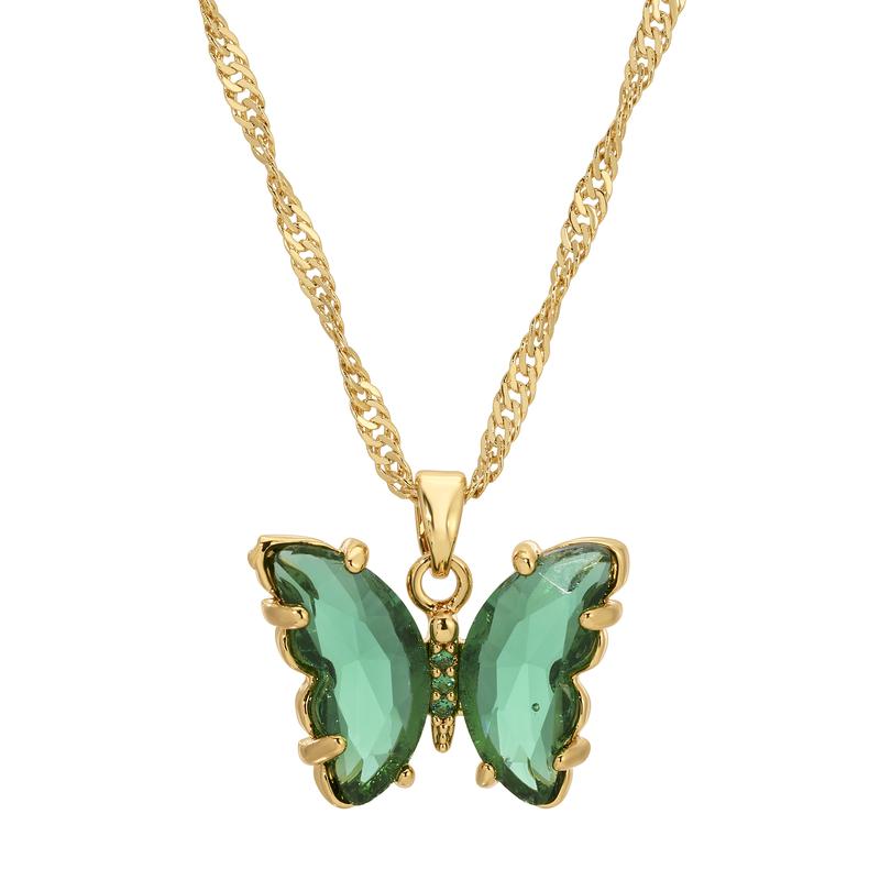 Green / 16” + 2in ext / Gold