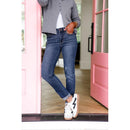 Judy Blue Meant To Be Mid Rise Dark Wash Multiple Inseam Relaxed Fit Jeans