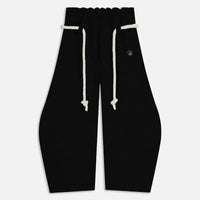 Aelfric Eden Baggy Wide Leg Pants for Women Casual Elastic Waist Lantern Trouser Sweatpants Womenswear Everyday Comfortable Nautical Rope Drawstring Unisex Fit 155-185cm