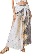 Joob Joob Long Boho Skirts for Women - Bohemian Hippie Maxi Summer Skirt
