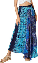 Joob Joob Long Boho Skirts for Women - Bohemian Hippie Maxi Summer Skirt
