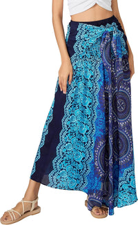 Joob Joob Long Boho Skirts for Women - Bohemian Hippie Maxi Summer Skirt
