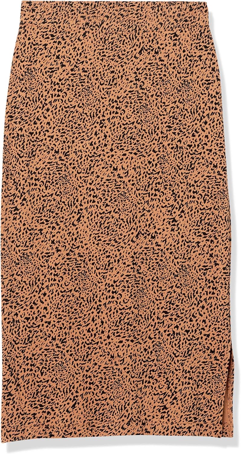 Amazon Essentials Women's Pull-On Knit Midi Skirt (Available in Plus Size)
