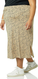 Amazon Essentials Women's Pull-On Knit Midi Skirt (Available in Plus Size)