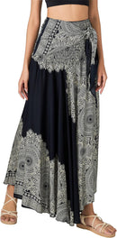 Joob Joob Long Boho Skirts for Women - Bohemian Hippie Maxi Summer Skirt