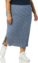 Amazon Essentials Women's Pull-On Knit Midi Skirt (Available in Plus Size)