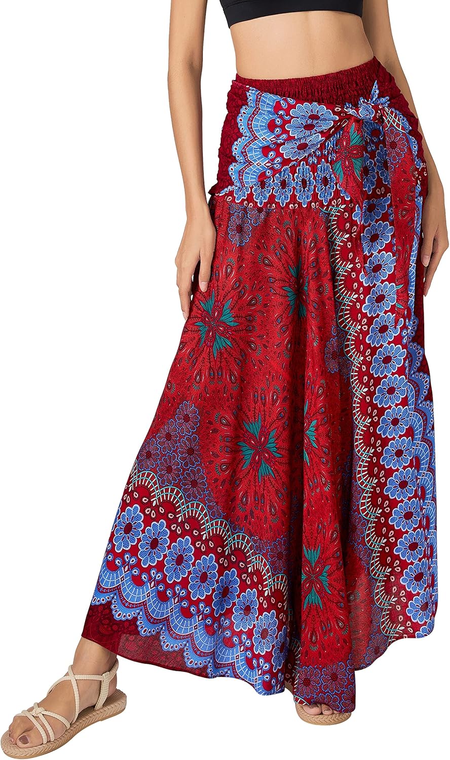 Joob Joob Long Boho Skirts for Women - Bohemian Hippie Maxi Summer Skirt