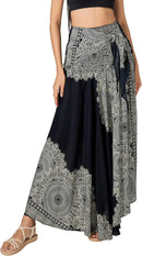 Joob Joob Long Boho Skirts for Women - Bohemian Hippie Maxi Summer Skirt
