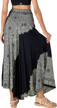 Joob Joob Long Boho Skirts for Women - Bohemian Hippie Maxi Summer Skirt