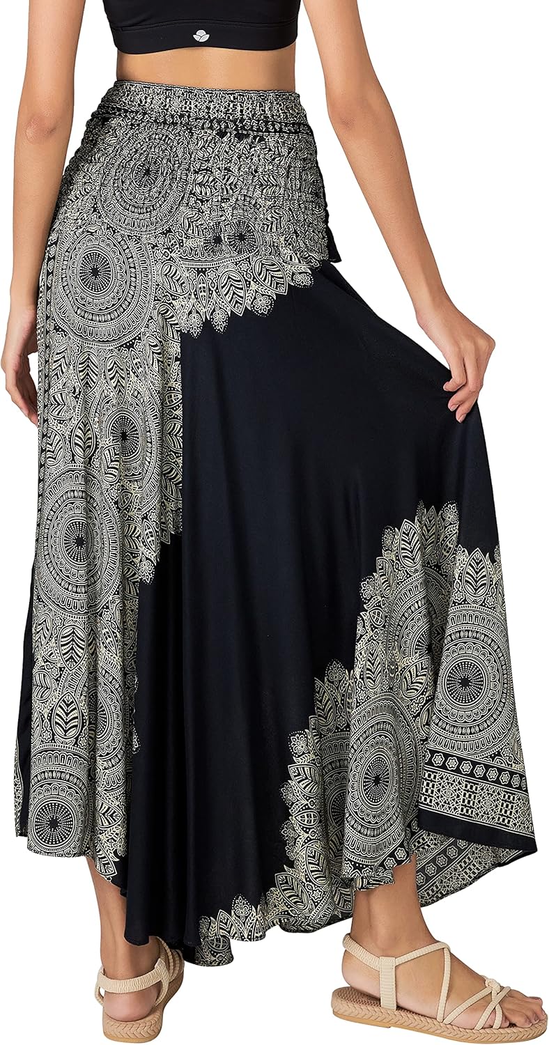 Joob Joob Long Boho Skirts for Women - Bohemian Hippie Maxi Summer Skirt