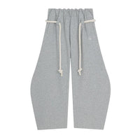 Aelfric Eden Baggy Wide Leg Pants for Women Casual Elastic Waist Lantern Trouser Sweatpants Womenswear Everyday Comfortable Nautical Rope Drawstring Unisex Fit 155-185cm