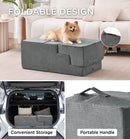 Extra Wide Dog Stairs for High Bed Couch Sofa 35D Foam Pet Steps for Small Dogs and Cats Non-Slip Bottom Pet Stairs Home 4-Step 16" x 18" x 28"