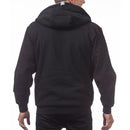 PROCLUB Men's Heavyweight Hooded Pile Jacket PRO CLUB Classic Soft Fur-Insulated Jacket Casual Fur Hoodie Full Zip Jackets Hip Hop Harem Black Gray
