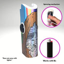 FLKR LYTR: Sassy Sasquatch Fidget Spinning lighter case White Body, works with BIC, High quality polypropylene body for durability