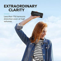 soundcore by Anker Portable Bluetooth Speaker, 24H Playtime, 6W Stereo Sound, Rich Bass, IPX5 Waterproof, Built-in Mic, Ideal for Smartphone