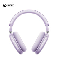 Picun F8 Pro Wireless Headphones - 52dB Noise Cancellation, 5 Smart ENC Mics, Detachable Fabric Ear Cushions, 140 Hour Standby, Seamless Dual Device Connection for All-Day Use and Boosted Productivity