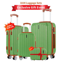 UUH Luggage Sets with TSA Locks -3pcs/4pcs/6pcs/7pcs/8pcs/9pcs Suitcases Sets-Travel and Moving Set(Family Set)