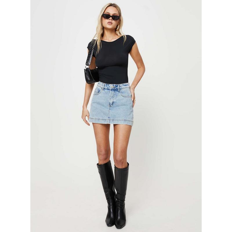 Gazelle Denim Skort Light Wash