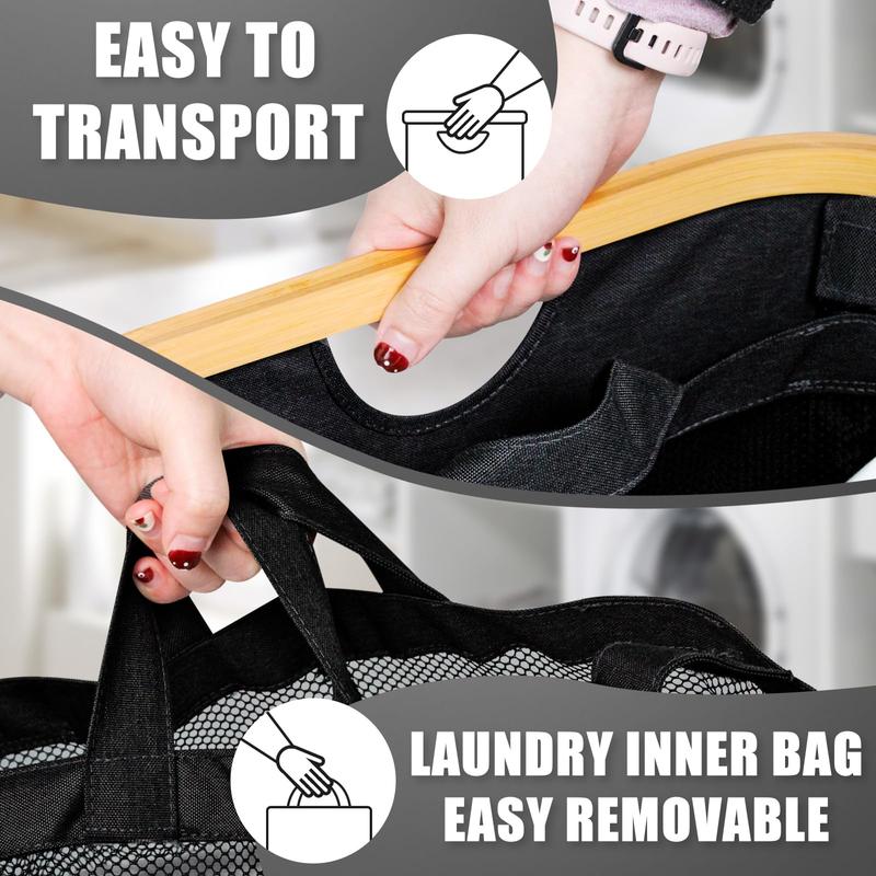 【Back-to-School Season】Bathola Hampers for Laundry Basket with Lid, 160L Extra Large Laundry Hamper 3 Section Dirty Clothes Hampers for Laundry Divided Laundry Basket Organizer for Bedroom,  Ideal for Laundry Toys and Dorm Use