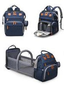 Cute Multifunctional Diaper Bag Backpack with Changing Station, Multifunction Large Capacity Backpack, Lightweight Foldable Mesh Backpack, Portable Travel Backpack with Zipper for Newborn, Travel Accessories, Everyday Bags, Diaperbags