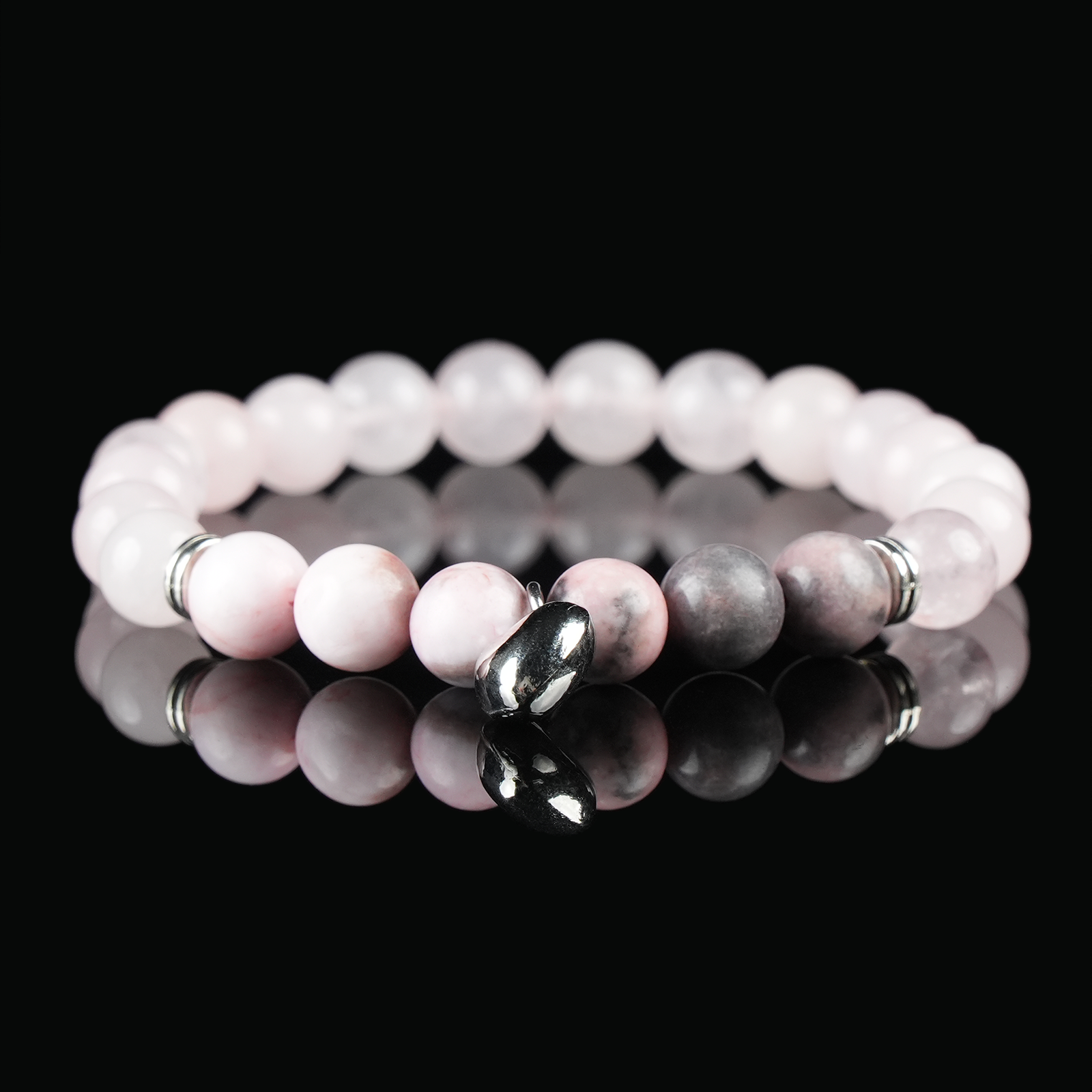 Rose Quartz Self-Love Bracelet – Heart Chakra Healing Crystal Jewelry