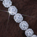 925S & VVS Moissanite 8MM Clustered Tennis Bracelet