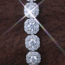 925S & VVS Moissanite 8MM Clustered Tennis Bracelet