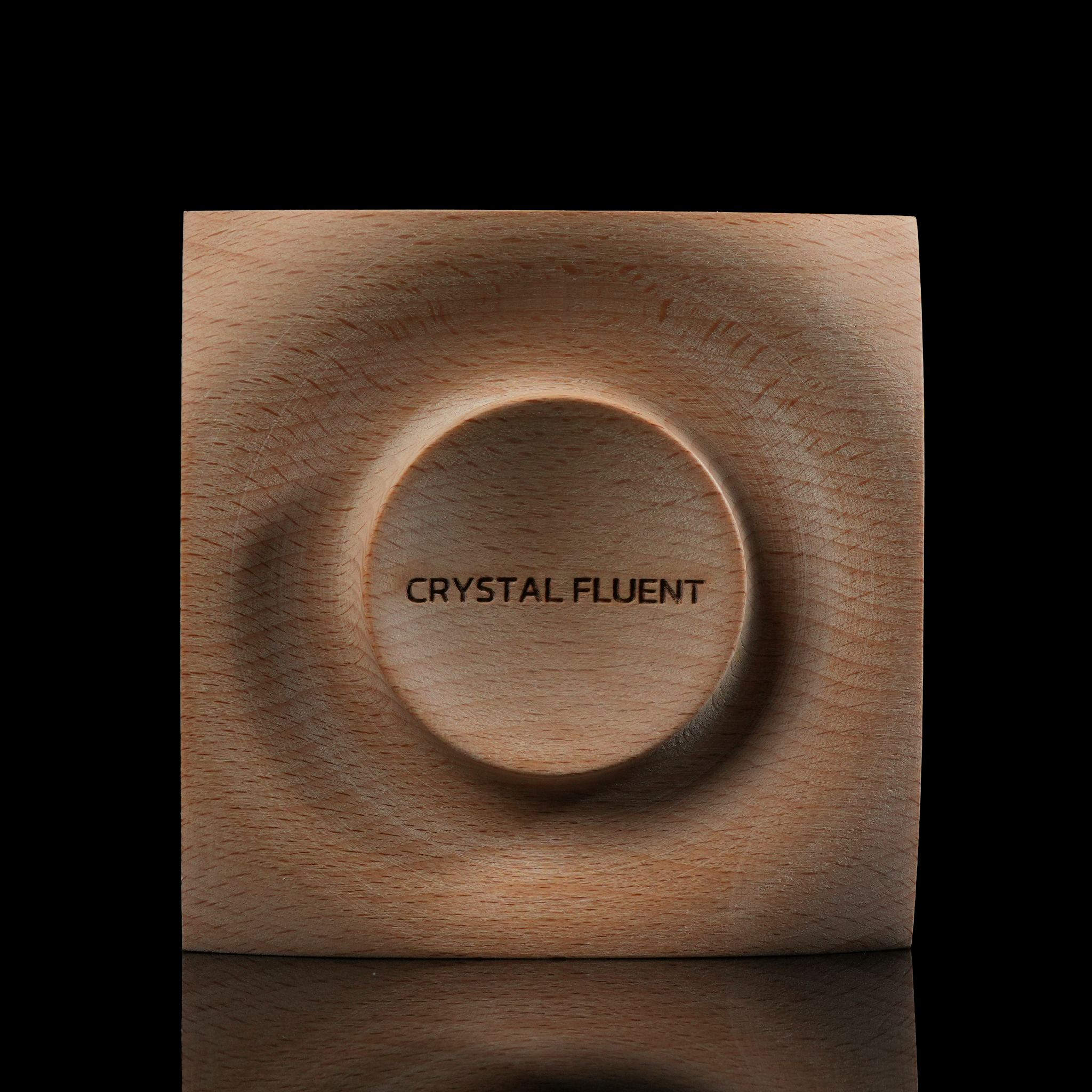 Engravable Beech Wood Display Tray – Customizable Center Design