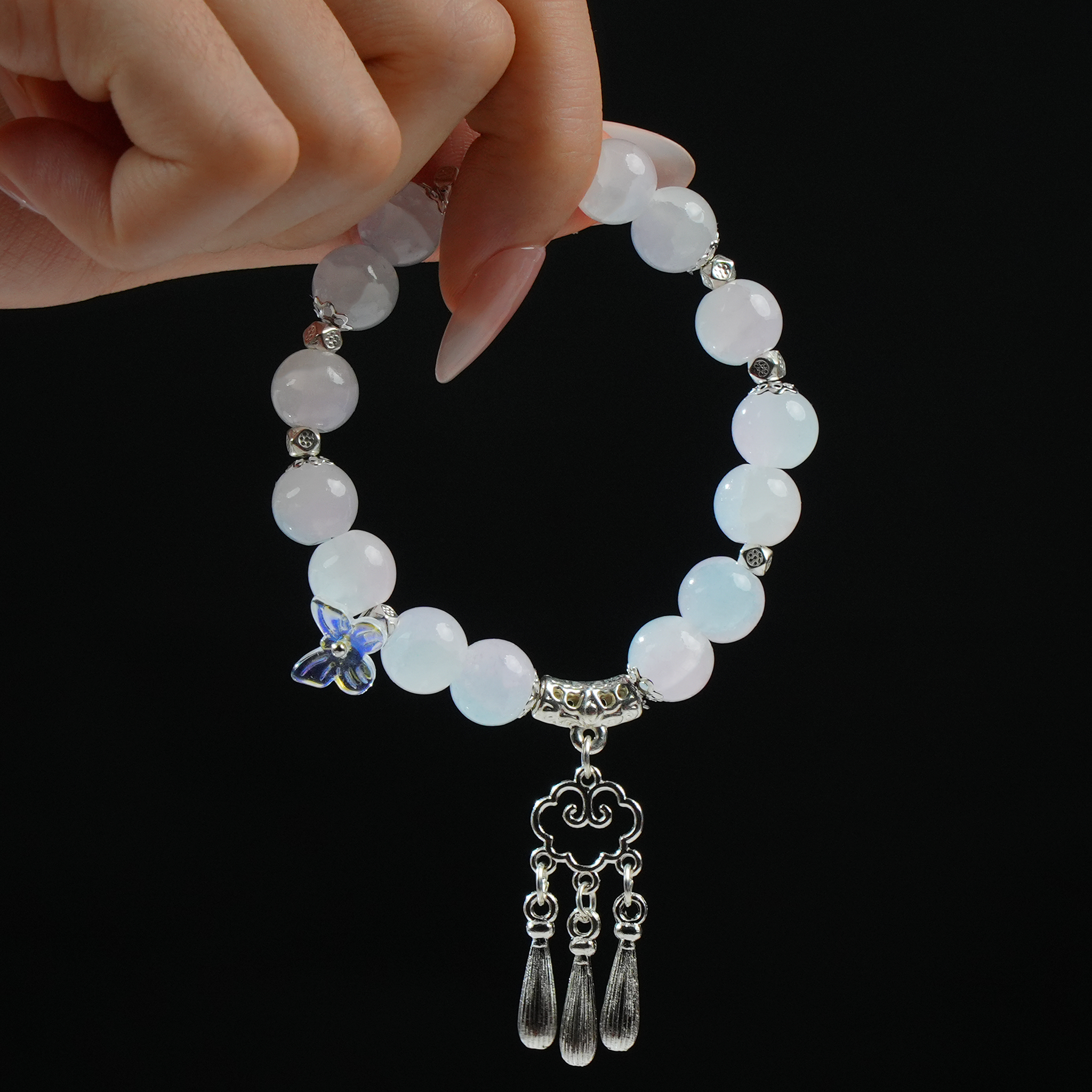 Celestial Grace Energy Bead Bracelet – Serenity, Harmony, Auspicious Luck, Feminine Flow