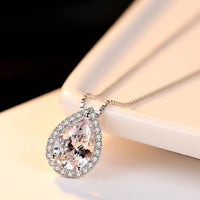 S925 Teardrop Moissanite Pendant – Ultra Sparkle Design