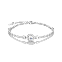 S925 Moissanite Sparkle Bracelet – Minimalist Light Luxury Design