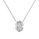S925 Oval Moissanite Necklace – Ice-Cut Sparkle, Minimalist Style
