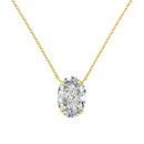 S925 Oval Moissanite Necklace – Ice-Cut Sparkle, Minimalist Style
