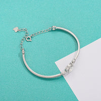 S925 Moissanite Sparkle Bracelet – Minimalist Light Luxury Design
