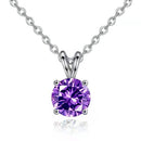 S925 Moissanite Pendant Necklace – Classic Solitaire with Big Sparkle