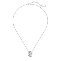 S925 Oval Moissanite Necklace – Ice-Cut Sparkle, Minimalist Style