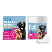 Pet Care Finger Wipes for Dental, Ear, and Eye Hygiene. Grooming Cleaner