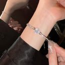 S925 Moissanite Sparkle Bracelet – Minimalist Light Luxury Design