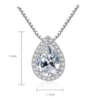 S925 Teardrop Moissanite Pendant – Ultra Sparkle Design