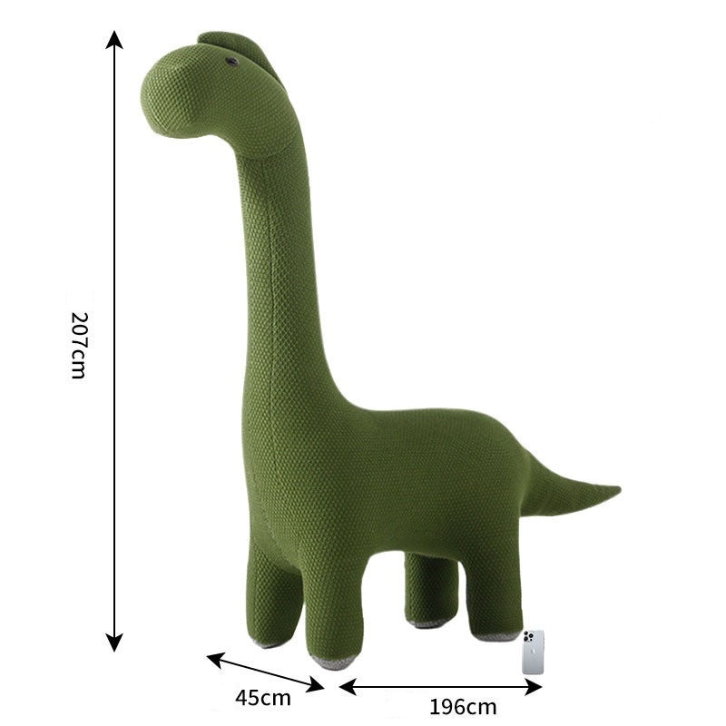 Dinosaur Ride-On Sofa – Long Neck Plush Seat for Kids & Pets