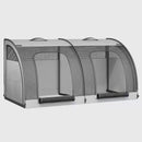 Portable Breathable Pet Car Carrier – Double Compartment Travel Crate for Cats & Dogs