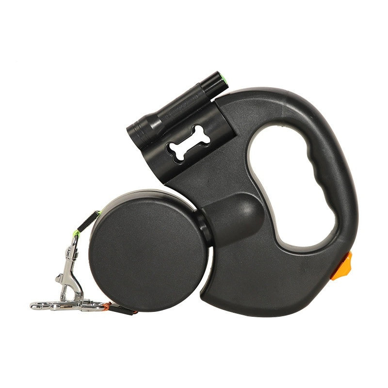 LED Automatic Retractable Traction Rope with Two-Headed and Plastic Bag Box Dog Leash Dog Chain Pet Supplies Dog Accessories small medium pet travel pull harness