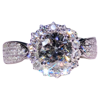 S925 Luxury Moissanite-Inspired Ring – Full Pavé European Style