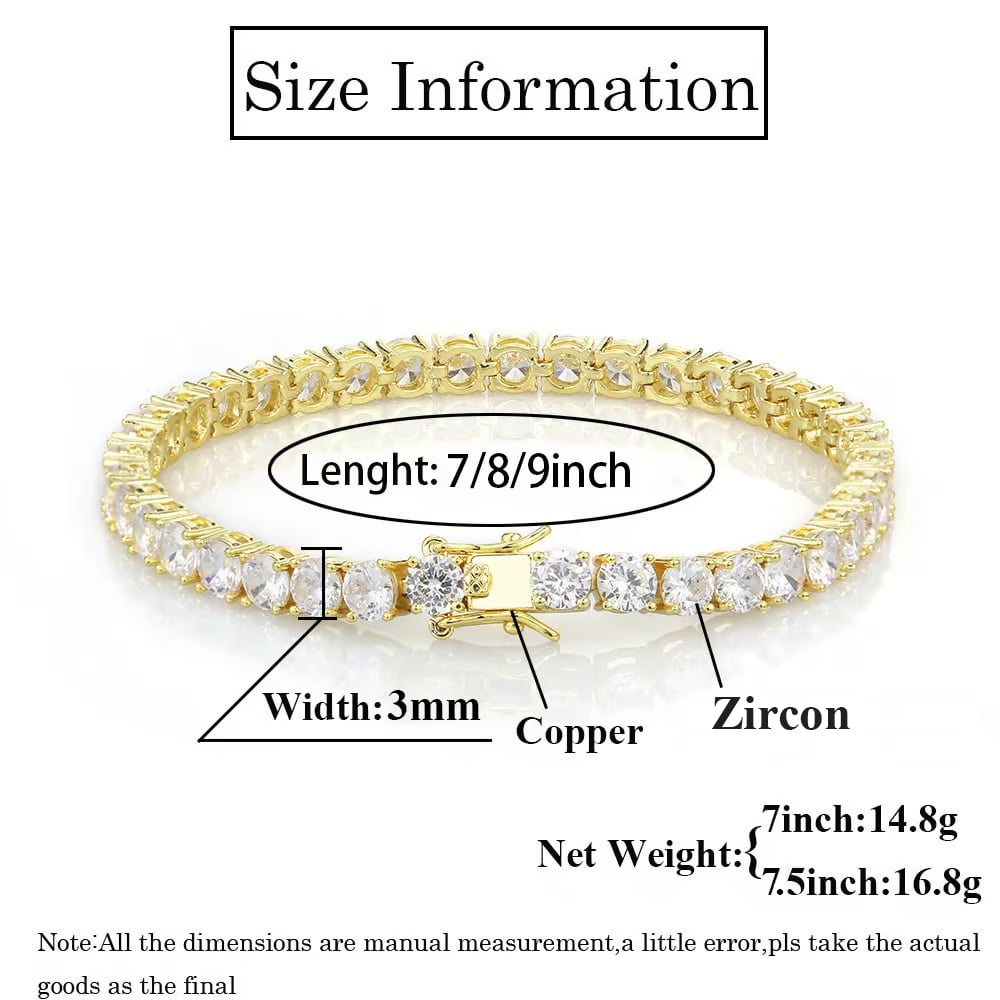Sparkling Zircon Bracelet