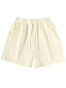 Men's Plain Drawstring Waist Shorts, Basic Casual Sporty Running Pants for Daily Wear and Exercise, Moderate Fabric, Fitted Style Summer Sports Shorts
