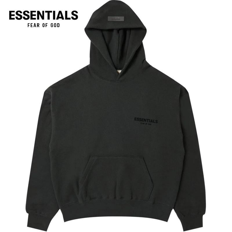 Fear of God Essentials Pullover Hoodie 'Stretch Limo' FW22 Casual Man Oversized Fit Medium Long Sleeve Stylish Menswear Sweatshirts Tops Graphic